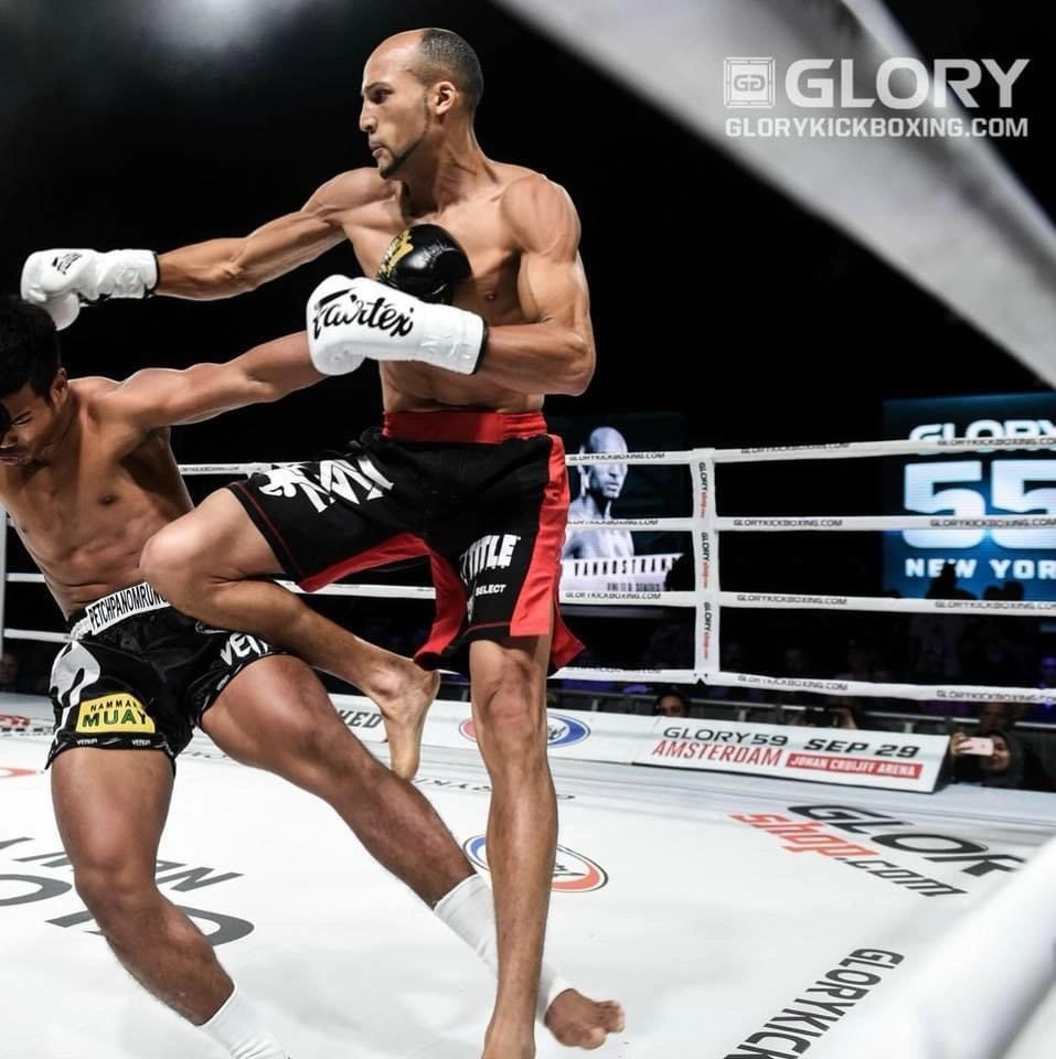 Kevin VanNostrand in GLORY kickboxing action